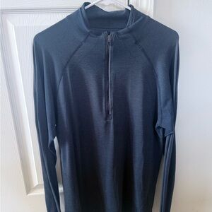 Lulu Lemon Navy Blue Tech Quarter-Zip Pullover